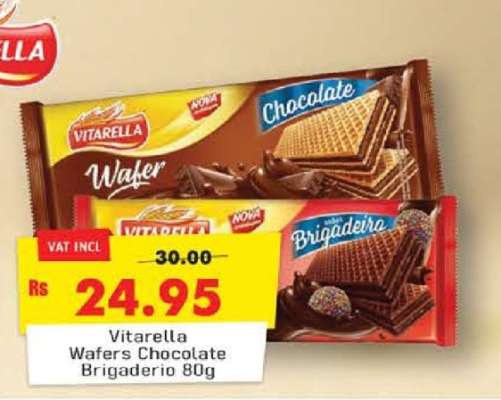 Vitarella Wafers Chocolate/Brigaderio 80g