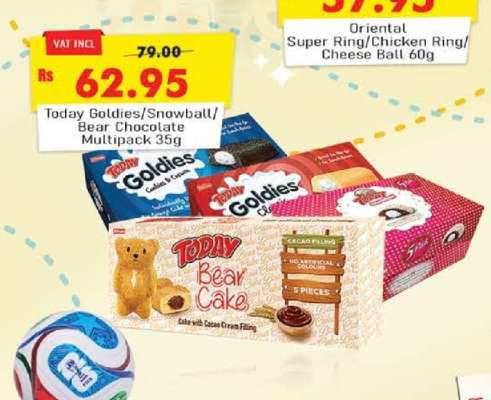 Today Goldies/Snowball/Bear Chocolate Multipack 35g