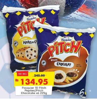 Pasquier 10 Pitch Pepites/Pitch Chocolate x6 225g