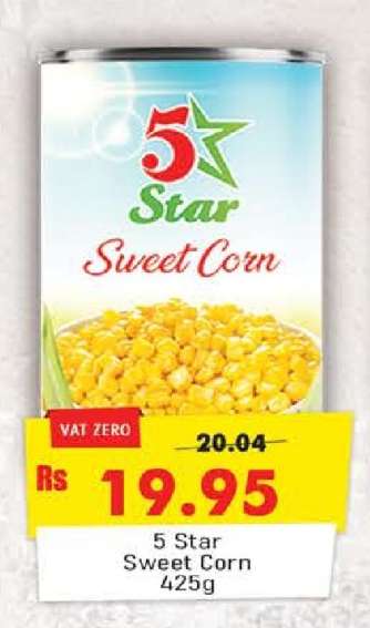 5 Star Sweet Corn 425g