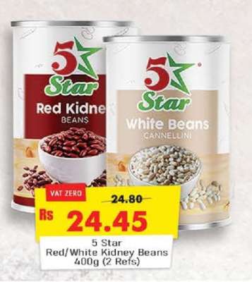 5 Star Red/White Kidney Beans