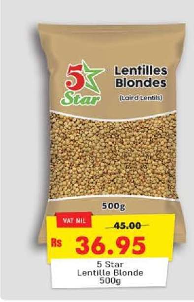 5 Star Lentille Blonde 500g