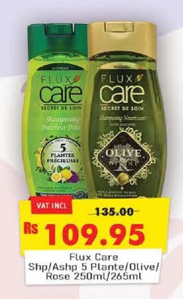 Flux Care Shp/Ashp 5 Plante/Olive/Rose 250ml/265ml