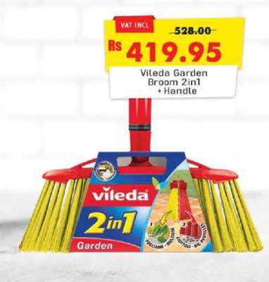Vileda Garden Broom 2in1 + Handle