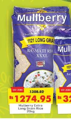 Mulberry Extra Long Grain Rice 20kg