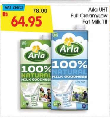 Arla UHT Full Cream/Low Fat Milk 1L