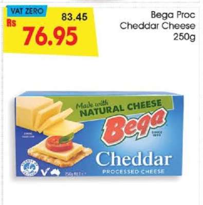 Bega Proc Cheddar Cheese 250g