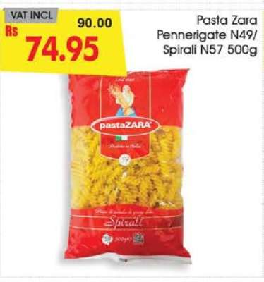 Pasta Zara Pennerigate N49/Spirali N57 500g
