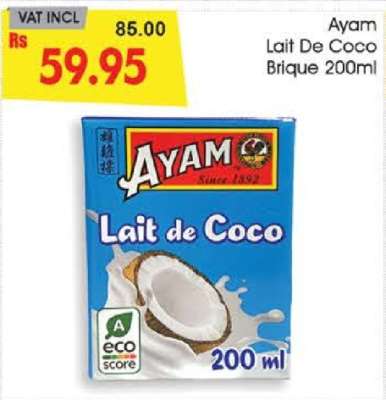Ayam Lait De Coco Brique 200ml