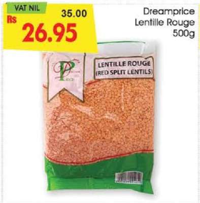 Dreamprice Lentille Rouge 500g