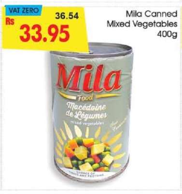 Mila Canned Mixed Vegetables 400g