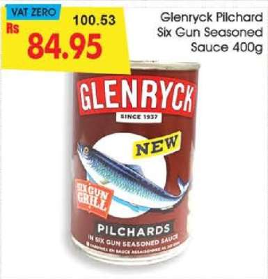 Glenryck Pilchard Six Gun Seasoned Sauce 400g