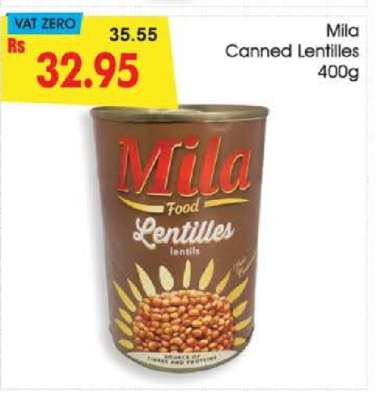 Mila Canned Lentilles 400g
