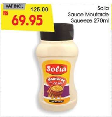 Solia Sauce Moutarde Squeeze 270ml