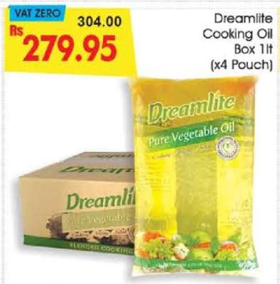 Dreamlite Cooking Oil Box (1lt x4 Pouch)