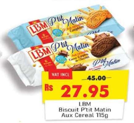 LBM Biscuit P'tit Matin Aux Cereal 115g