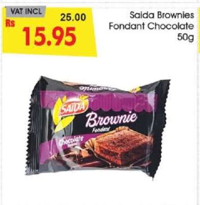 Saida Brownies Fondant Chocolate 50g
