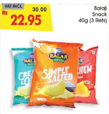 Balaji Snack 40g (3 Refs)