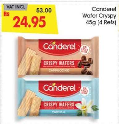Canderel Wafer Cryspy 45g (4 Refs)