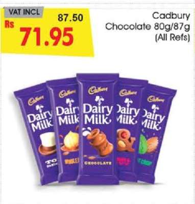 Cadbury Chocolate 80g/87g