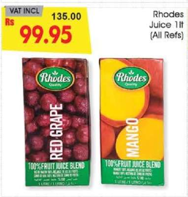 Rhodes Juice 1lt (All Refs)