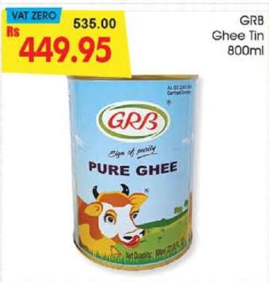 GRB Ghee Tin 800ml