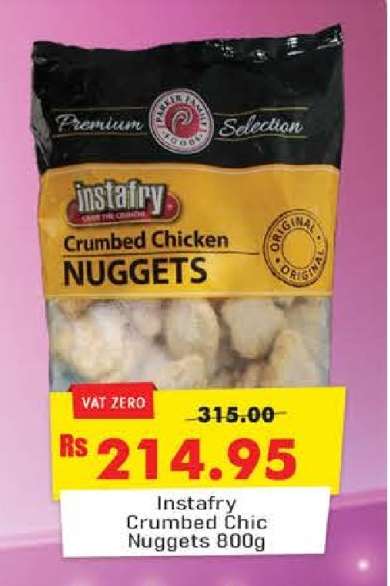 Instafry Crumbed Chic Nuggets 800g