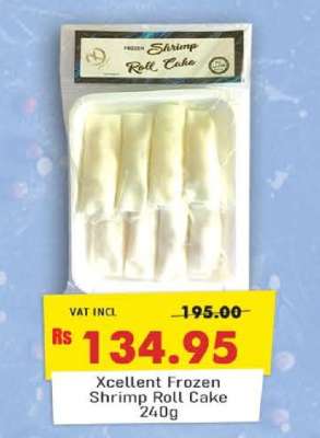 Xcellent Frozen Shrimp Roll Cake 240g