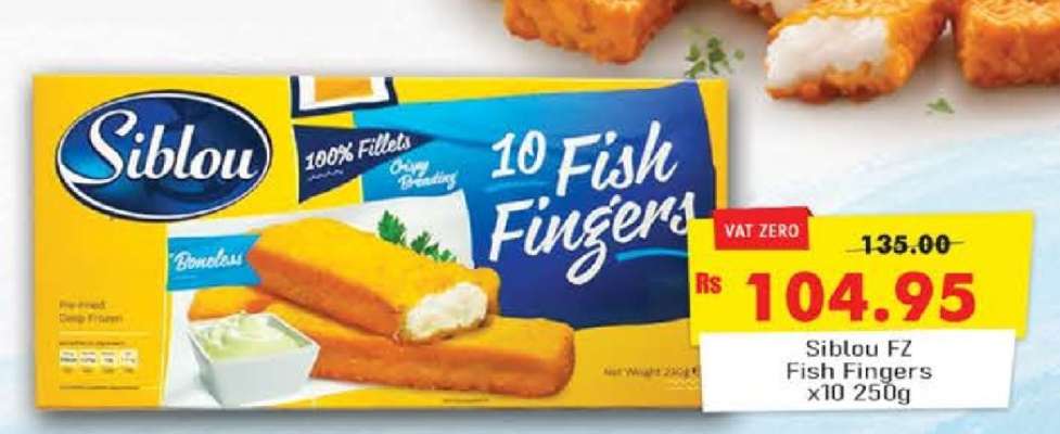 Siblou FZ Fish Fingers x10 250g