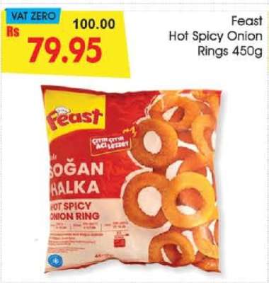 Feast Hot Spicy Onion Rings 450g
