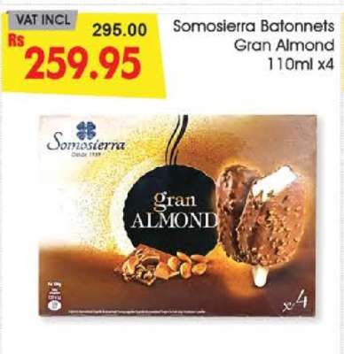 Somosierra Batonnets Gran Almond 110ml x4