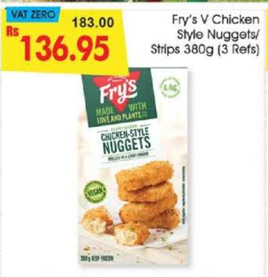 Fry’s V Chicken Style Nuggets/Strips 380g