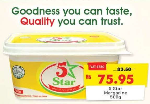 5 Star Margarine 500g
