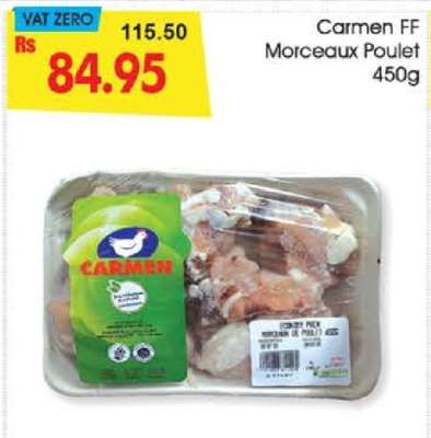 Carmen FF Morceaux Poulet 450g
