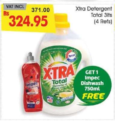 Xtra Detergent Total 3lts (4 Refs)