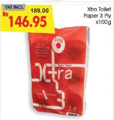 Xtra Toilet Paper 3 Ply x100g