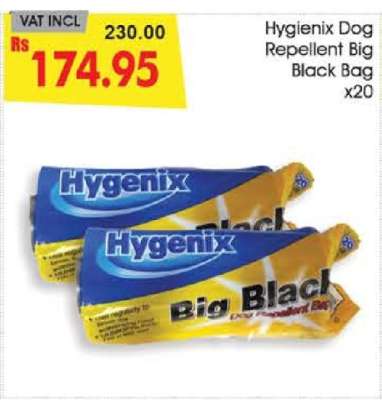 Hygenix Dog Repellent Big Black Bag x20