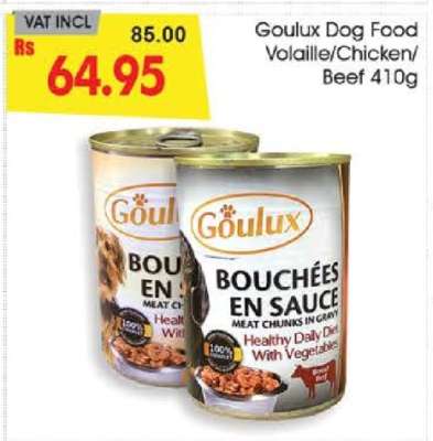 Goulux Dog Food Volaille/Chicken/Beef 410g