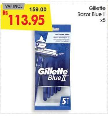 Gillette Razor Blue II x5