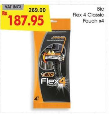 Bic Flex 4 Classic Pouch x4