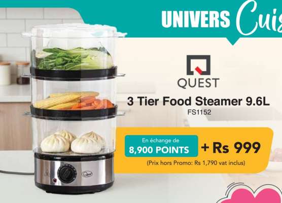 3 Tier Food Steamer 9.6L