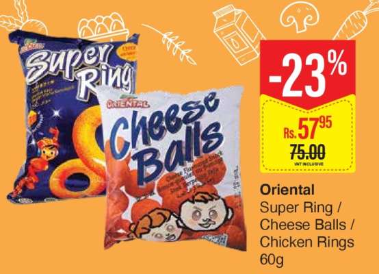 Oriental Super Ring / Cheese Balls / Chicken Rings