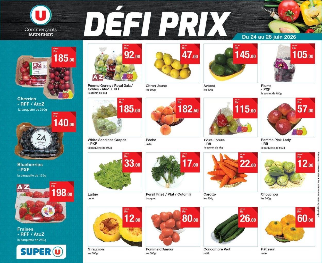 Super U catalogue - 24.06.2026 - 28.06.2026. Page 1