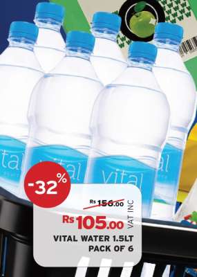 VITAL WATER 1.5LT PACK OF 6