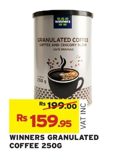WINNERS GRANULATED COFFEE 250G
