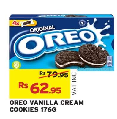 OREO VANILLA CREAM COOKIES 176G
