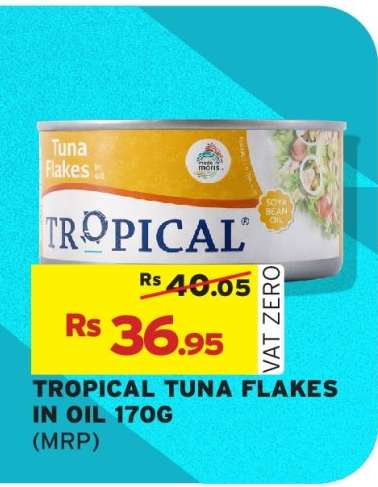 TROPICAL TUNA FLAKES IN OIL 170G