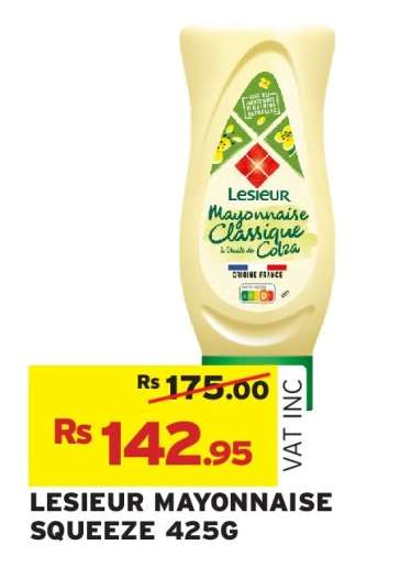 LESIEUR MAYONNAISE SQUEEZE 425G