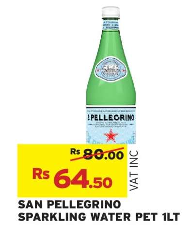 SAN PELLEGRINO SPARKLING WATER PET 1LT