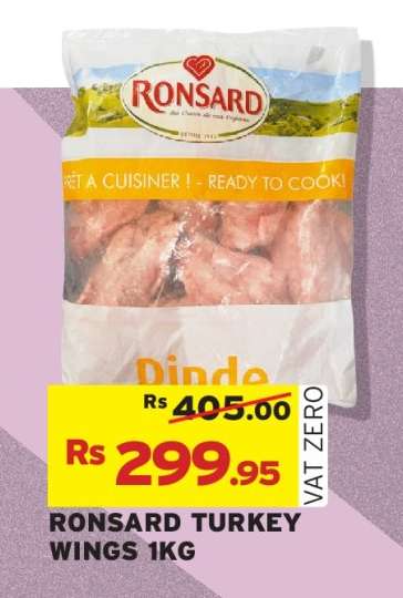 RONSARD TURKEY WINGS 1KG